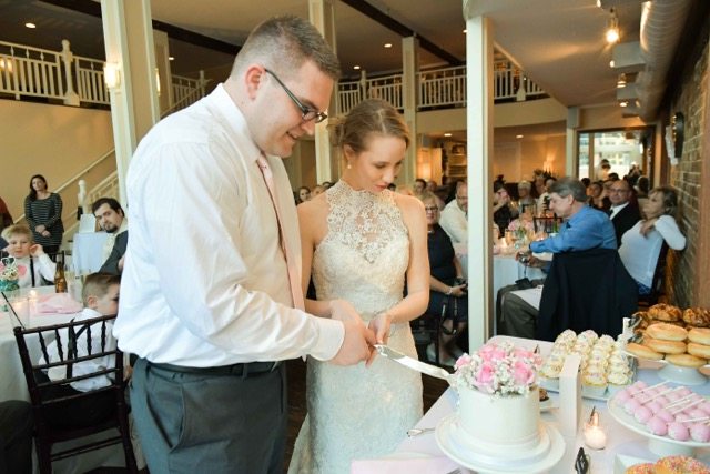 Yummy wedding cake at 128 south events in wilmington nc